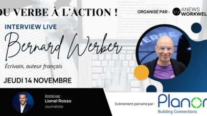 Du Verbe à l’Action avec Bernard WERBER, en partenariat avec PLANON